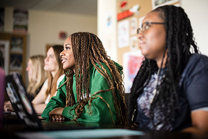 Students Paying attention in class. LInks to Beneficiary Designations
