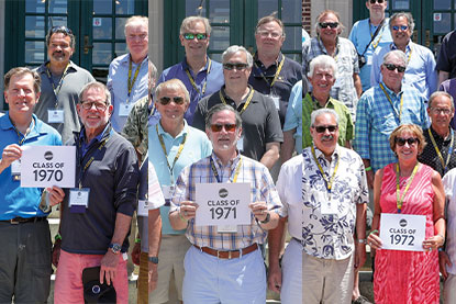 The Classes of 1970, 1971 and 1972. Link to their story.